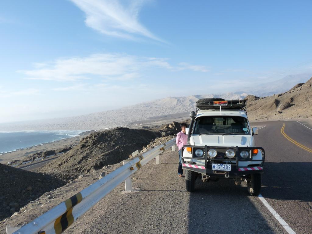 Peru: Panamerican Highway which follows the Pacific Coast