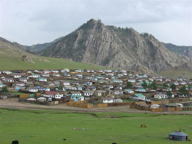 Mongolia: The town of Tsetserleg